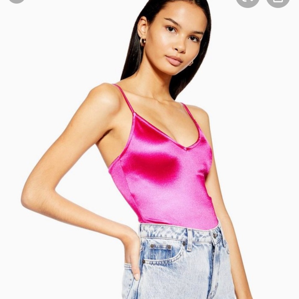 TopShop Hot Pink Bodysuit